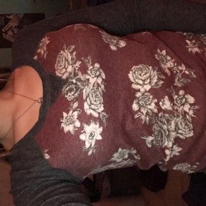 pacsun long sleeve floral shirt